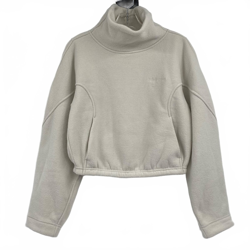 Lululemon Cream Looped Terry Fleece Funnel Neck Pullover | Women’s Size 6